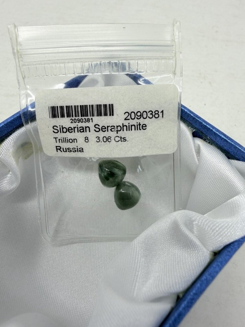 Shop LC Siberian Seraphinite Set of 2 Loose Gemstones for Jewelry Making 5557